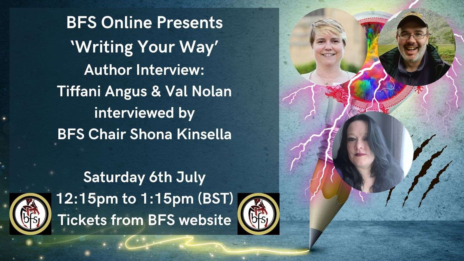 BFS Online: Writing Your Way – Interview with Tiffani Angus & Val Nolan