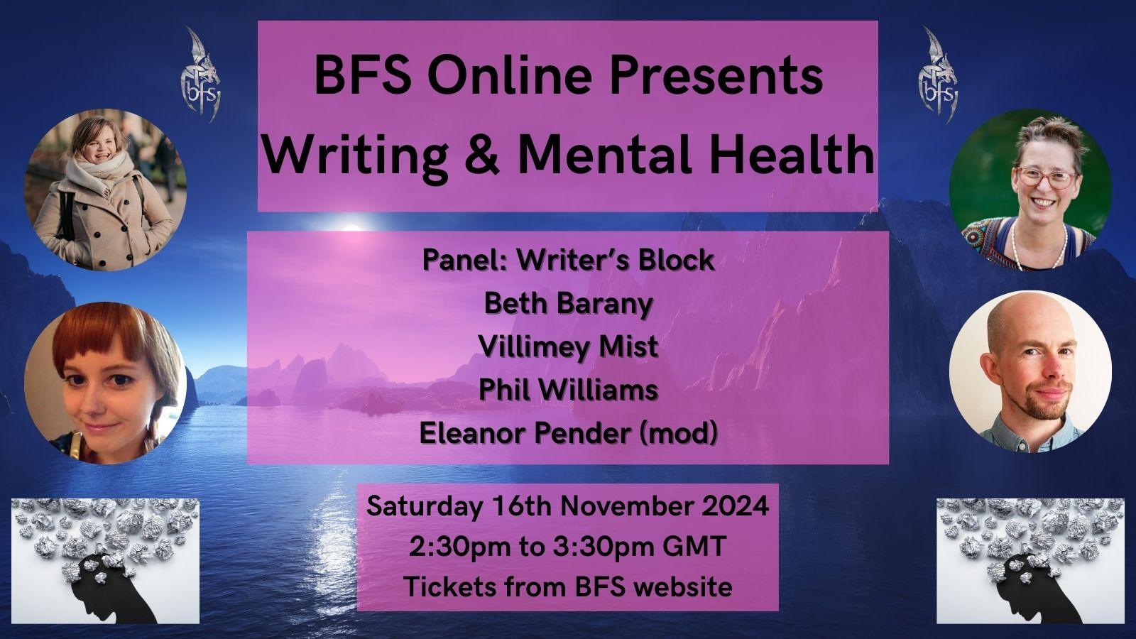 BFS Online: Writing and Mental Health – Writer’s Block