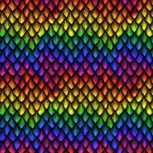 Rainbow Dragon Scales Book Sleeve