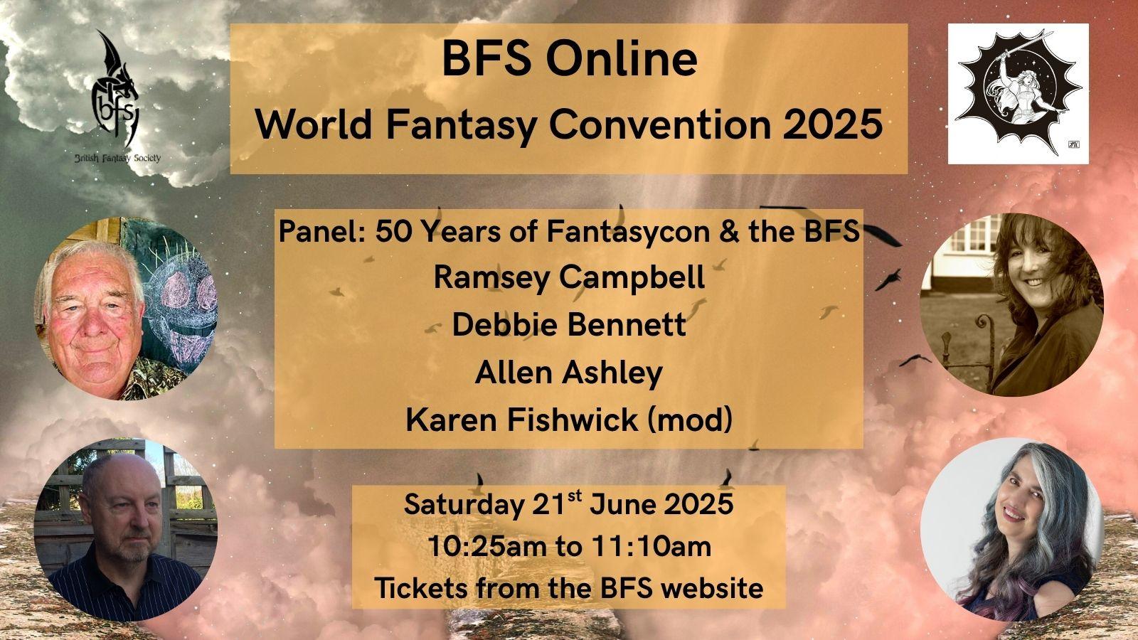 BFS Online: World Fantasy Convention 2025 – 50 Years of Fantasycon and the British Fantasy Society