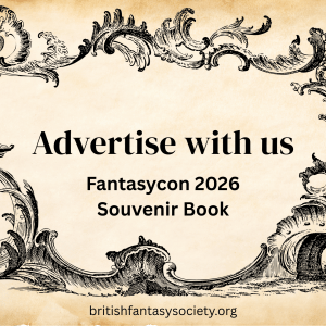Half page advert in the Fantasycon 2026 Souvenir Book