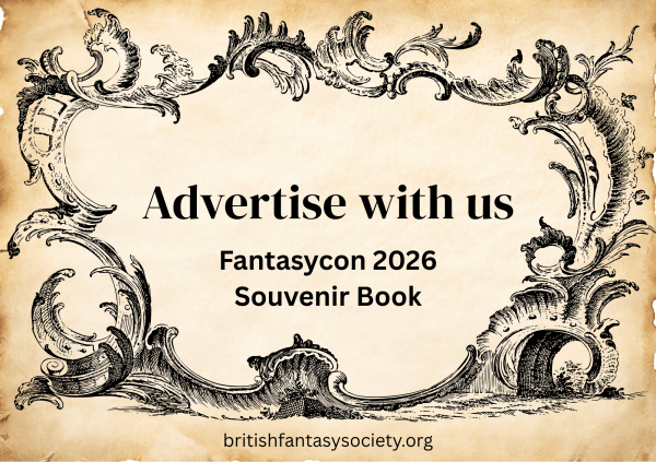 Half page advert in the Fantasycon 2026 Souvenir Book