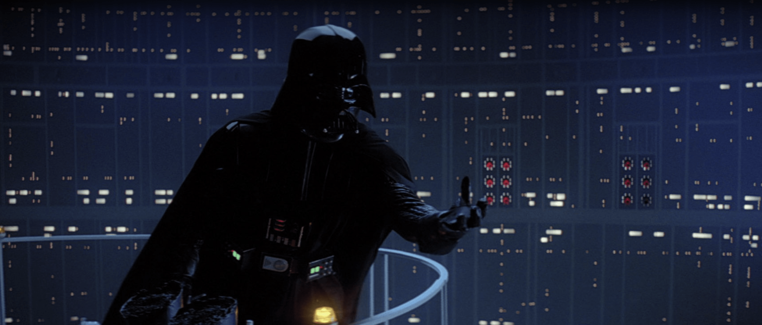 The "I am your father" scene from The Empire Strikes Back