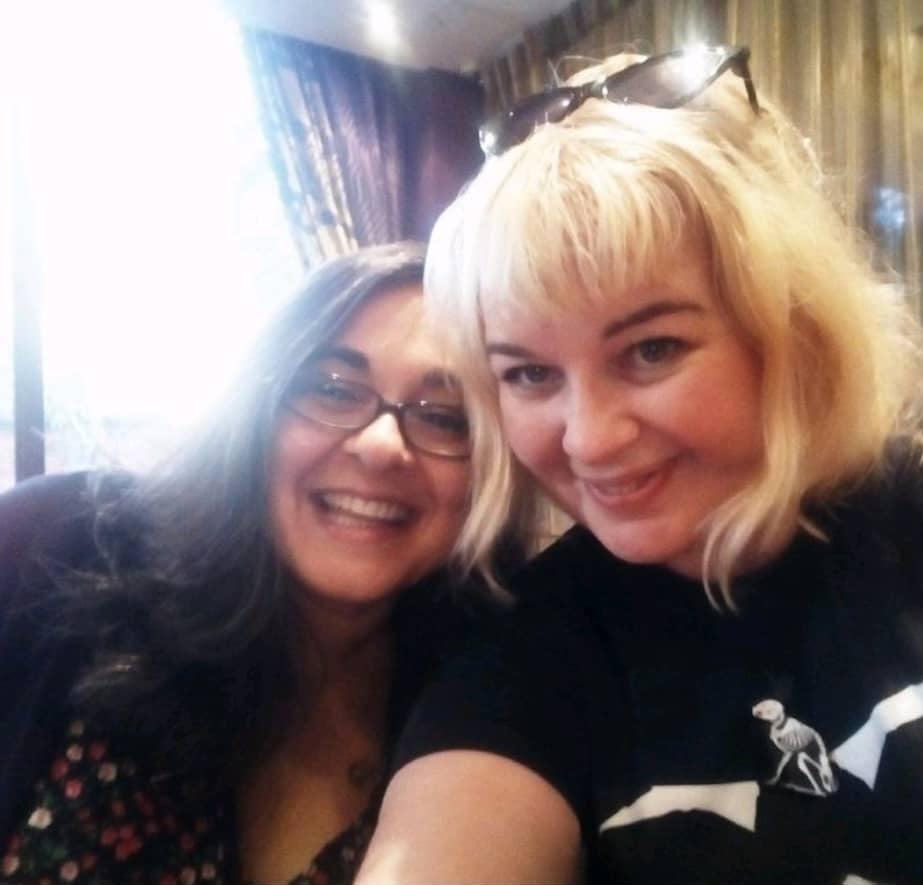 Tracy Fahey with Priya Sharma