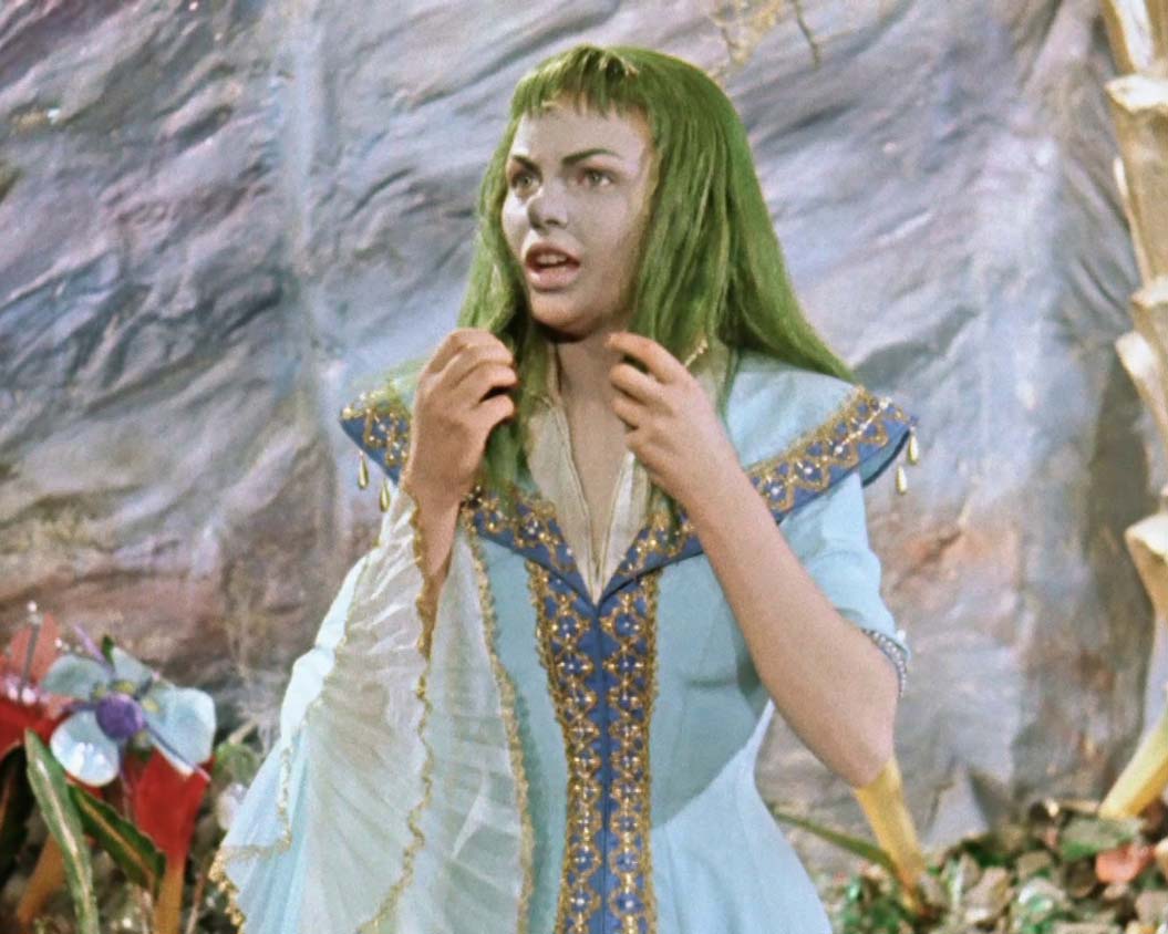 The Princess with green hair from the Singing Ringing Tree
