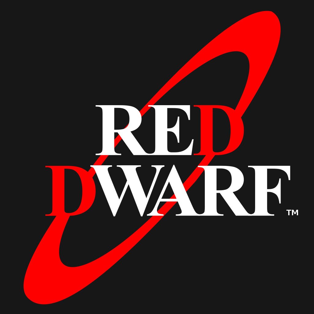 Logo for the TV series Red Dwarf