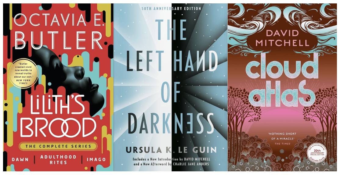The covers of three books