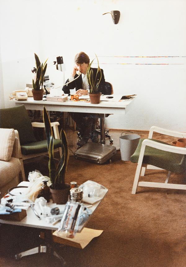 David Lynch in his office while making Dune