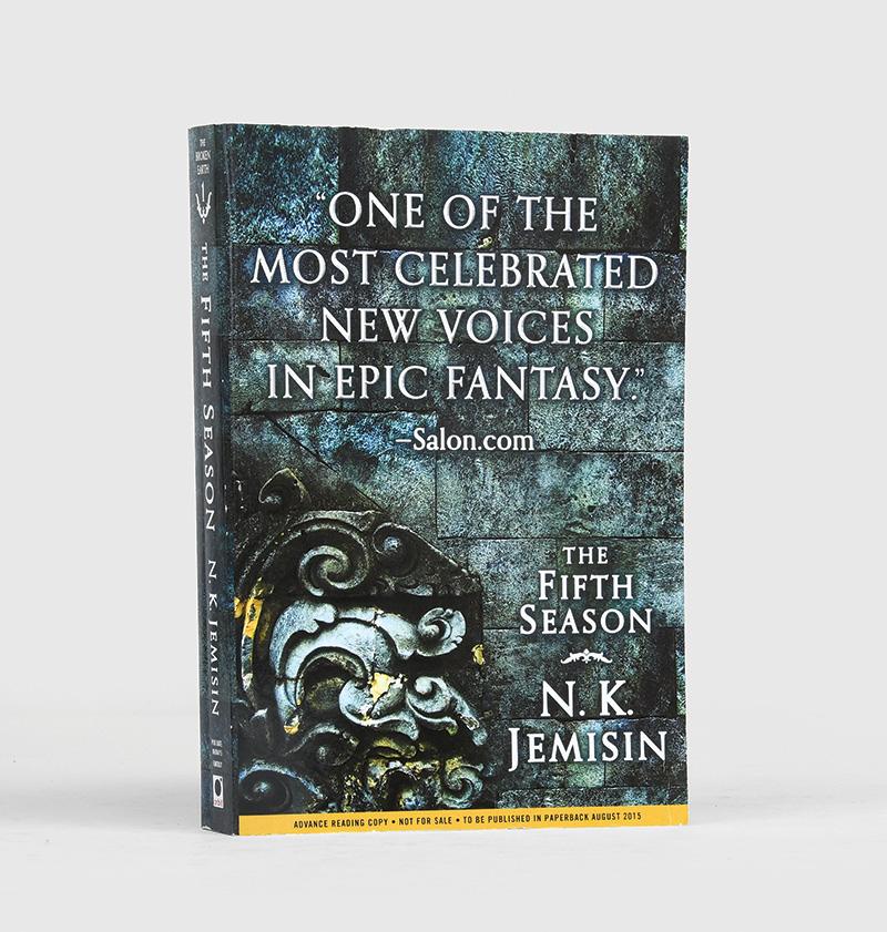 Proof copy of NK Jemisin's The Fifth Season