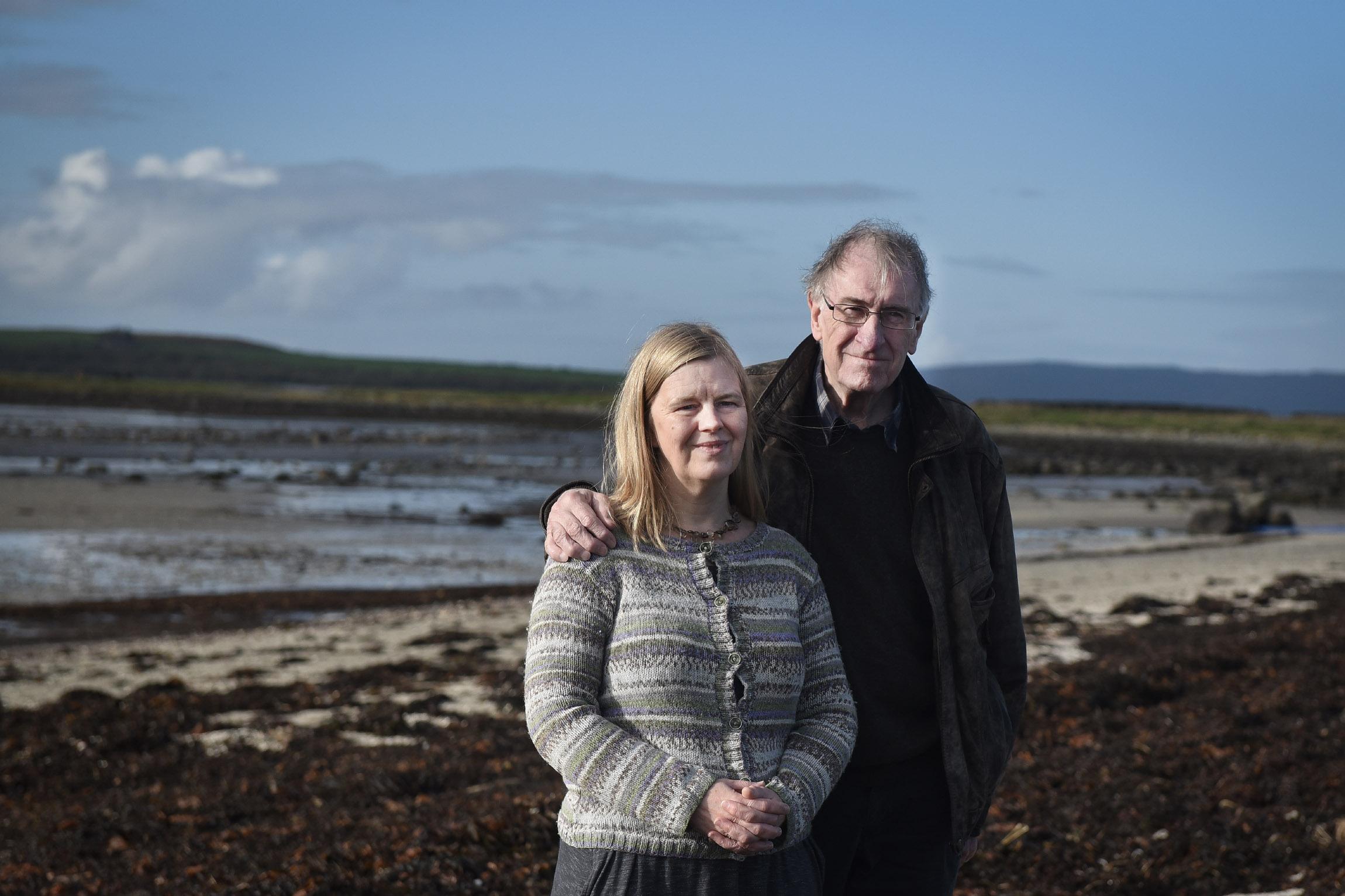 Christopher Priest and Nina Allen at the seaside