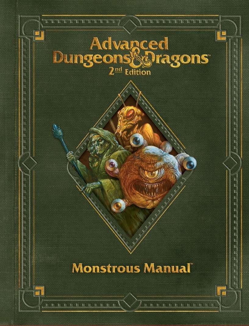 The cover of Advanced Dungeons & Dragons Monstrous Manual