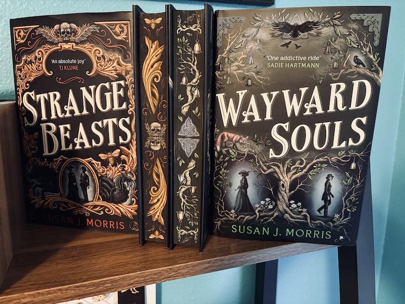 The books Wayward Souls and Strange Beasts, by Susan J Morris