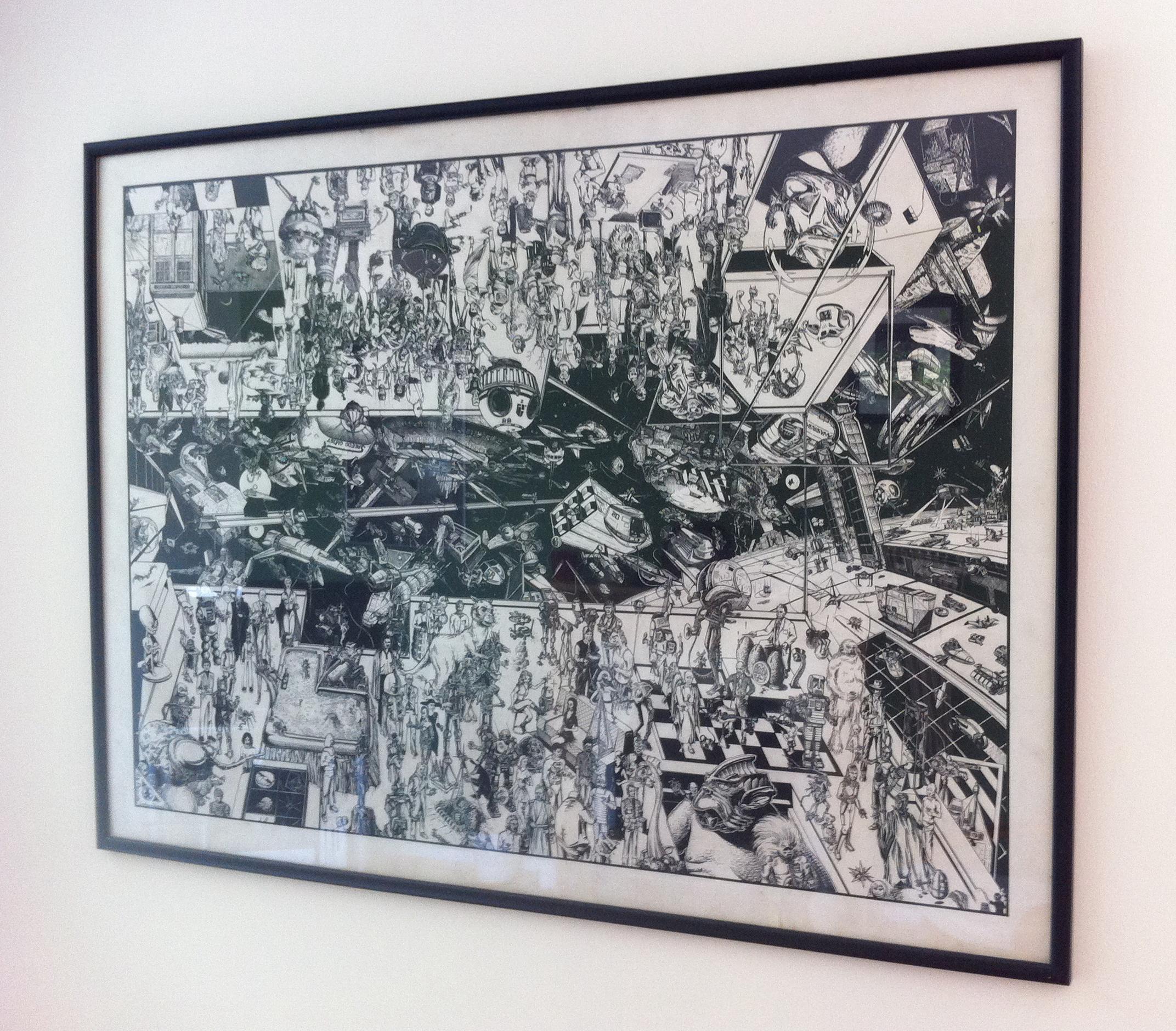 An image drawn by Graham Edwards at the age of 17; it's described in the article text